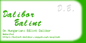 dalibor balint business card